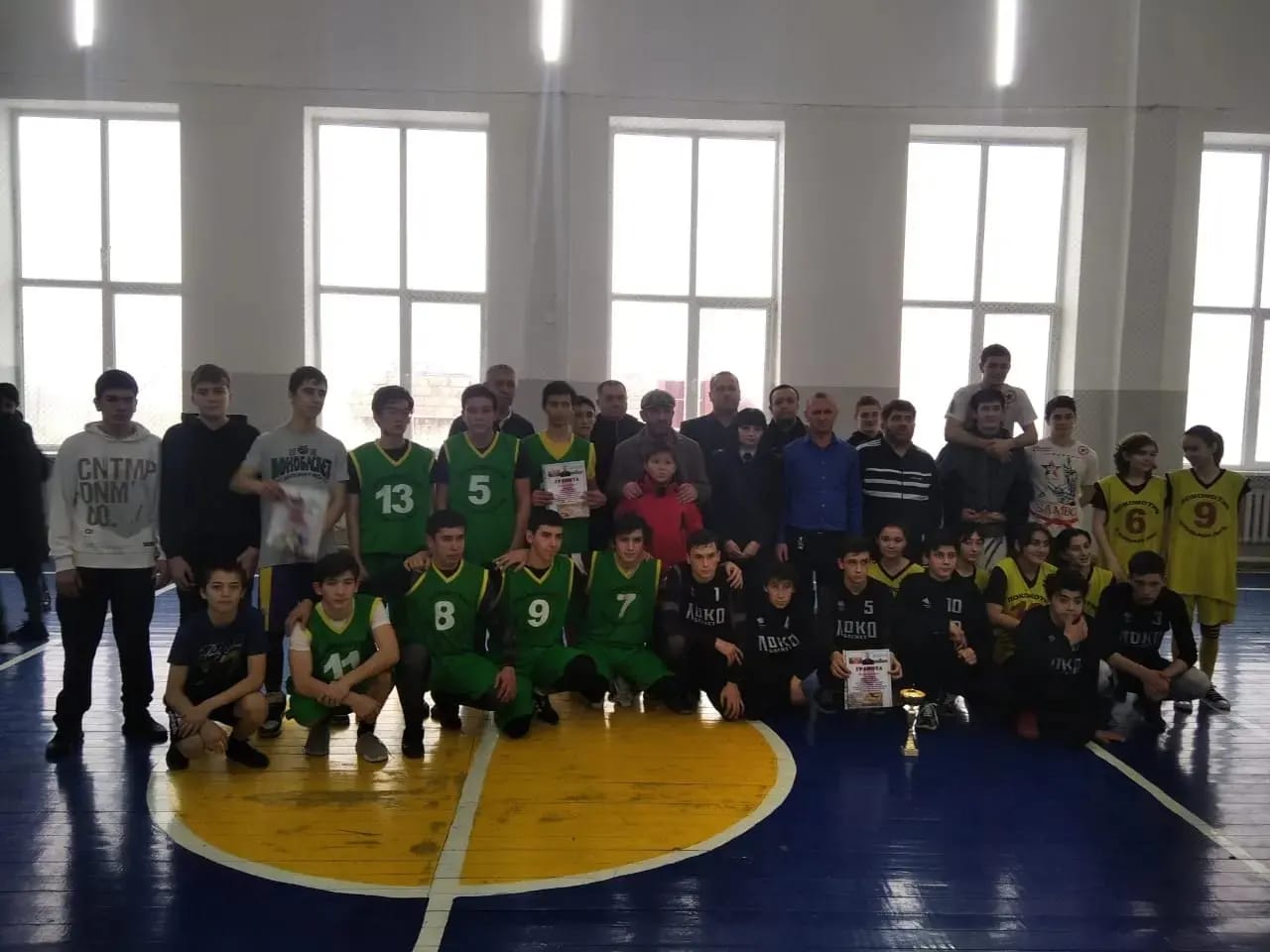 В спортивном зале МКОУ СОШ 7 прошёл турнир по баскетболу памяти Аслана Кауфова